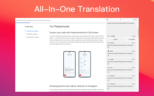 TransHono: All-in-One Translation