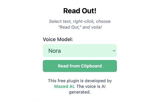 Read Out: AI Reader