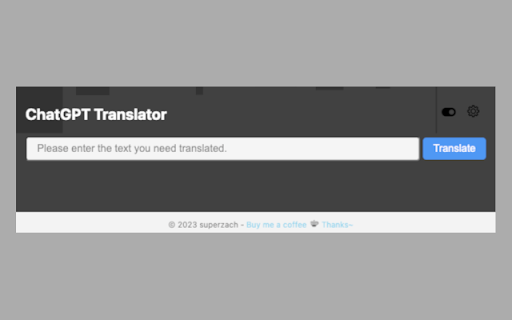 ChatGPT Translator