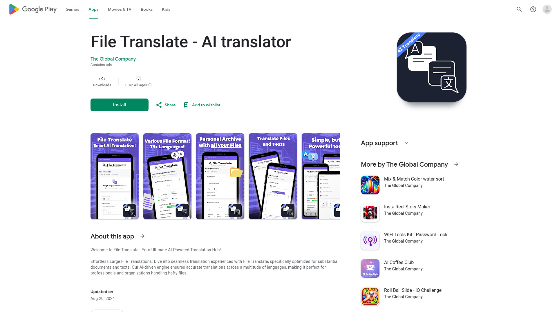 File Translate – AI translator for files