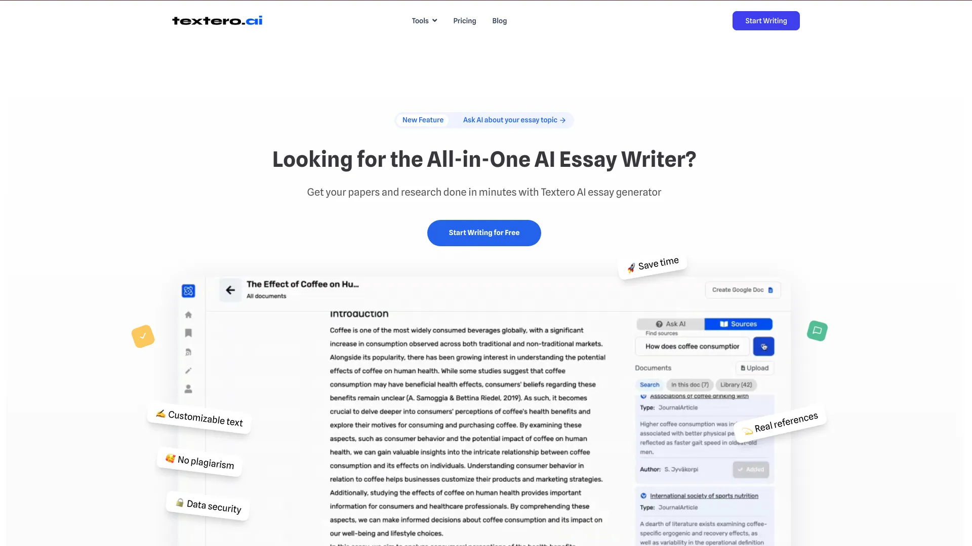 Textero AI Essay Writer Pro