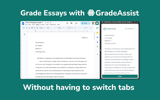 GradeAssist: AI Essay Grading Tools for Google Docs