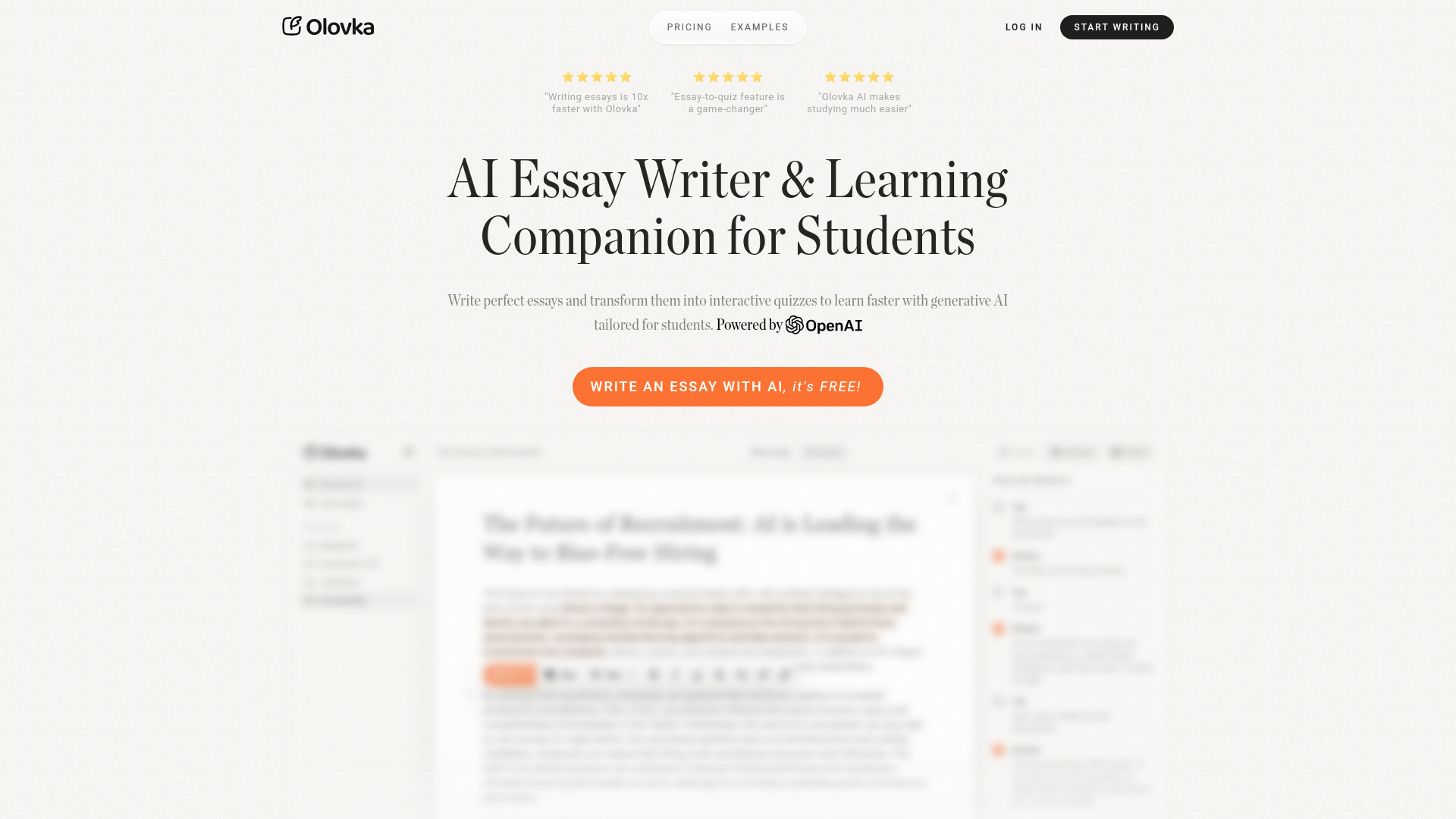 Olovka: AI Essay Writer