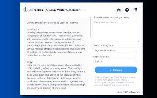 AI Essay Writer Generator: Academic Writing