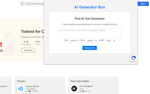 AI Text Generator – AIGeneratorBox