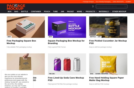 Package Mockups,Package Mockups官网截图,Package Mockups官网入口网址，产品包装样机资源站点，高质量免费样机下载，点击下载后需要等十几秒，会跳转到样机资源下载的对应站点