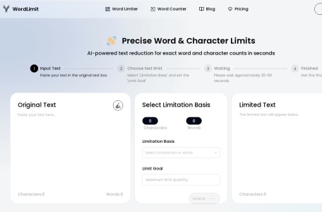 WordLimit AI,WordLimit AI官网截图,WordLimit是一个基于人工智能的文本缩减工具，帮助用户在保留关键信息和个人写作风格的同时缩短文本。