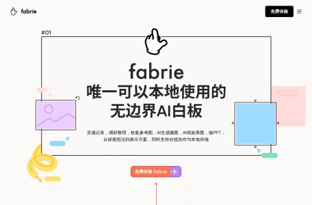 Fabrie,Fabrie官网截图, Fabrie文档是上海柯布西科技有限公司旗下产品，主要为创意与设计行业提供一套在线设计协作工具，承载从设计调研、设计评审到设计落地等全流程的协作场景，帮助产品、设计、工程和市场团队实现更便利的协作，更高效的日常沟通与创意管理。 从设计调研 开始使用 fabrie 还记得工作室里那面贴满便利贴与照片的墙吗？它承载过你一次次的创意与想法。 ...